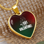 My Cat Is My Valentine Heart Pendant Necklace