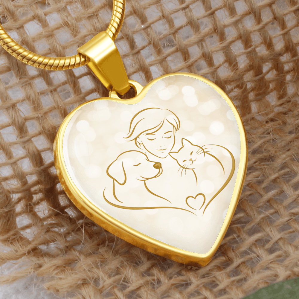 Pet Love Valentine Heart Necklace