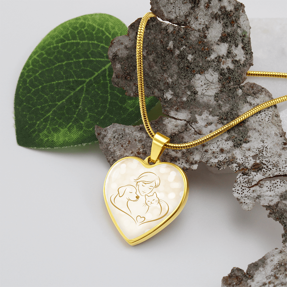Pet Love Valentine Heart Necklace