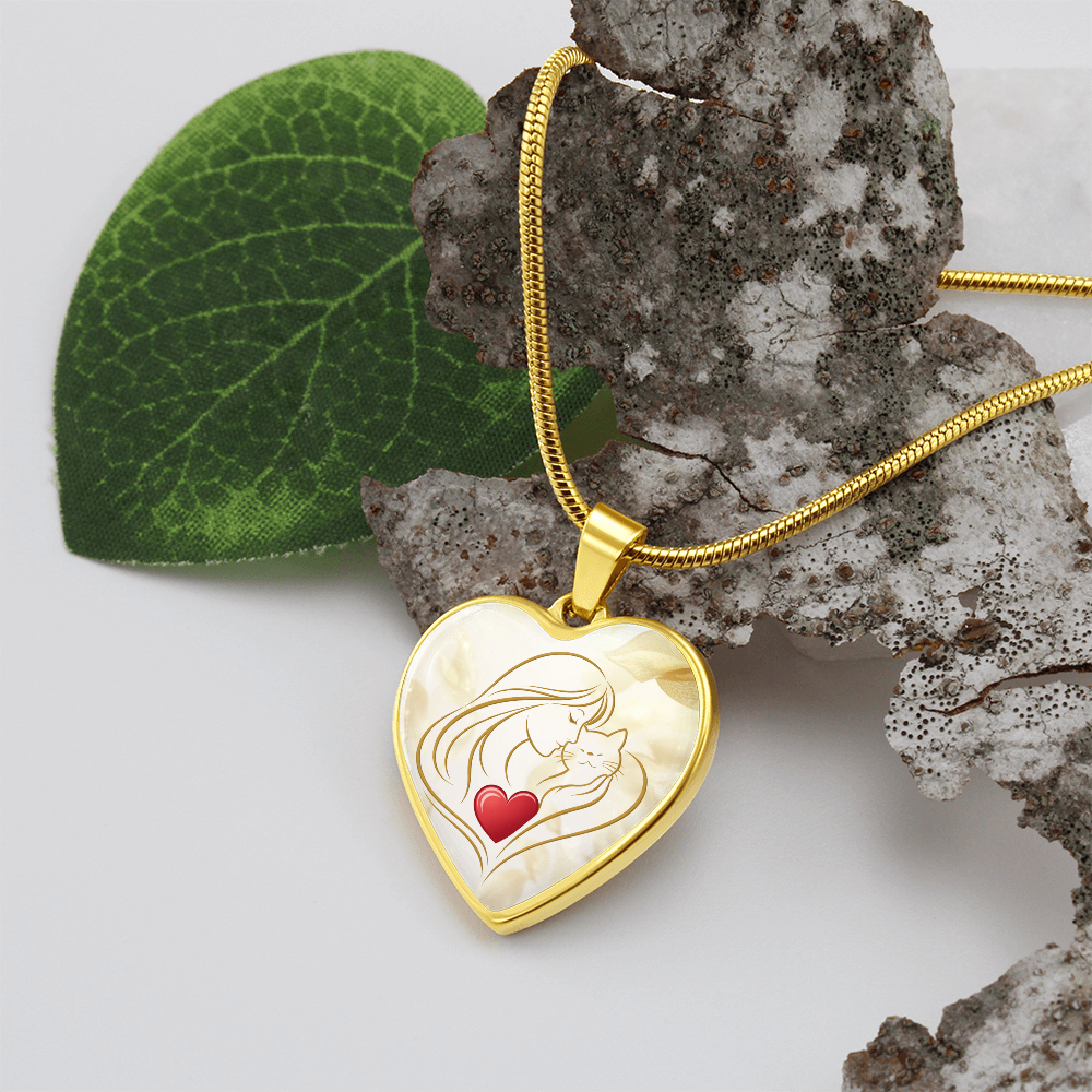 Collar de Corazón Feline Valentine – Un Recuerdo para Amantes de los Gatos