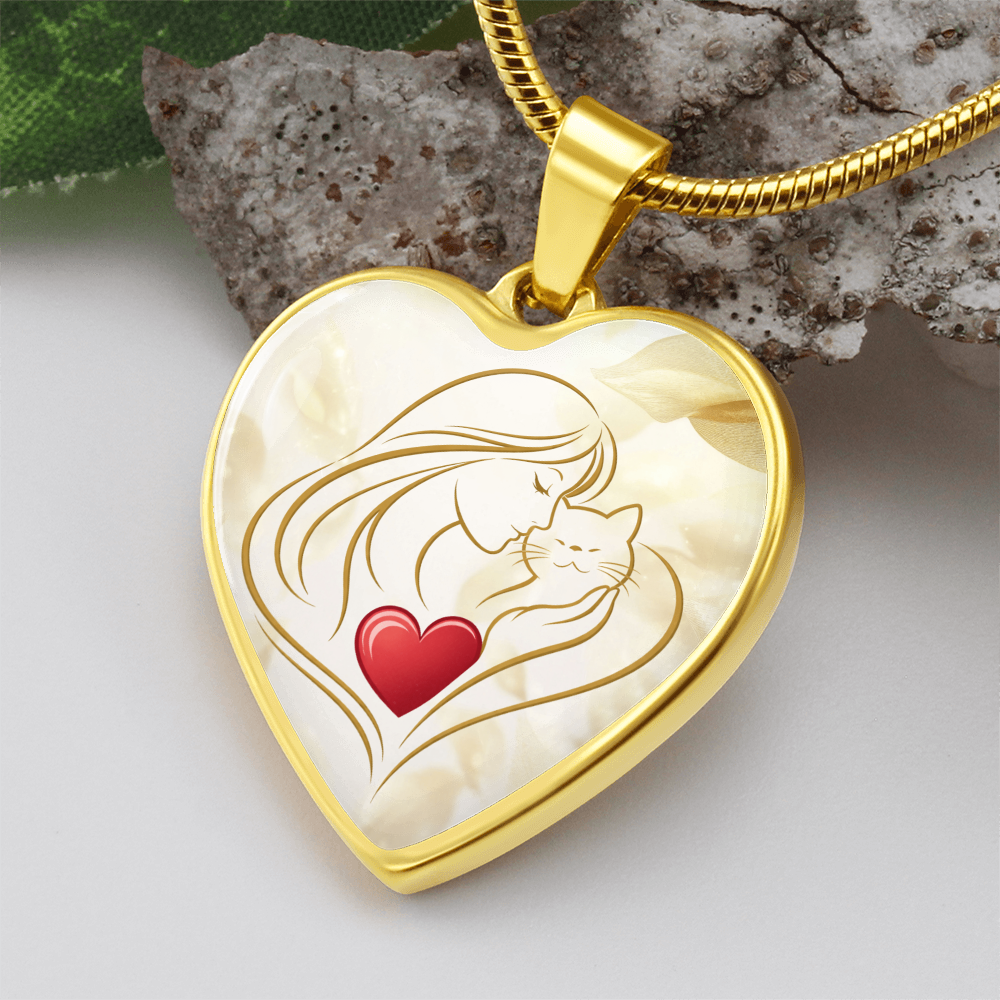 Collar de Corazón Feline Valentine – Un Recuerdo para Amantes de los Gatos