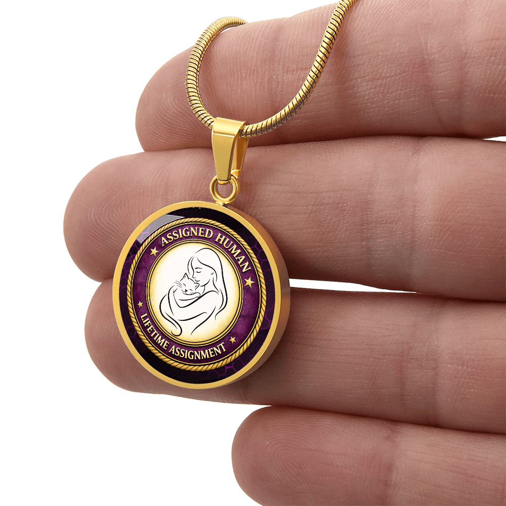 Assigned Human – Lifetime Assignment Necklace for Cat Lovers