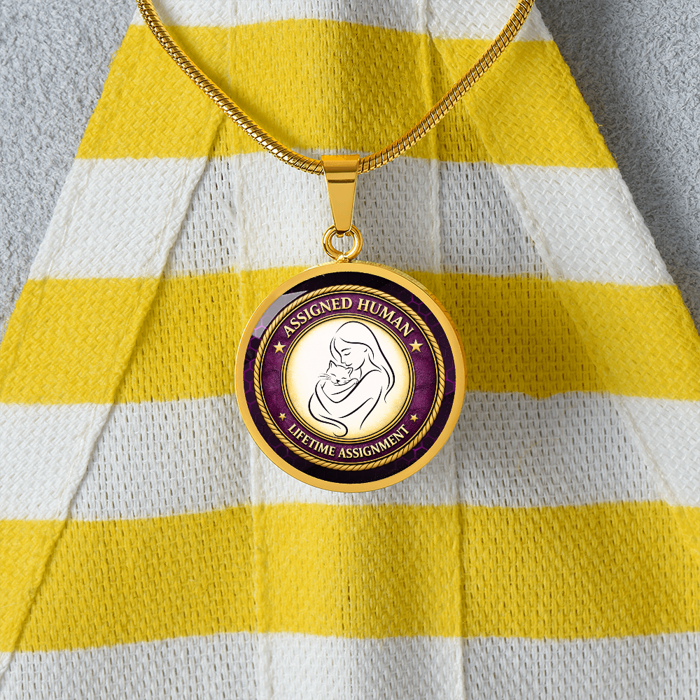Assigned Human – Lifetime Assignment Necklace for Cat Lovers