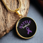 Battle Tested Epilepsy Awareness Circle Pendant Necklace