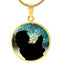 Collier Silhouette de Noël pour Amoureuse des Chats