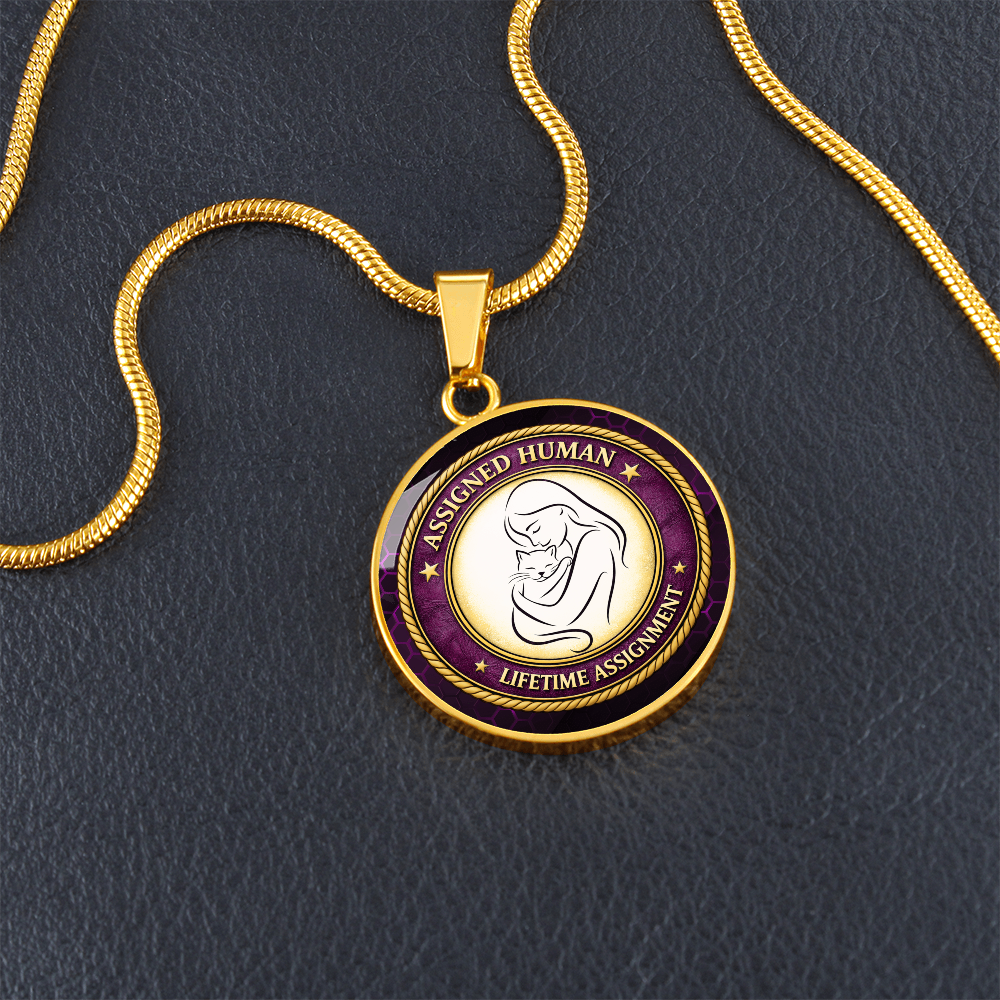Assigned Human – Lifetime Assignment Necklace for Cat Lovers