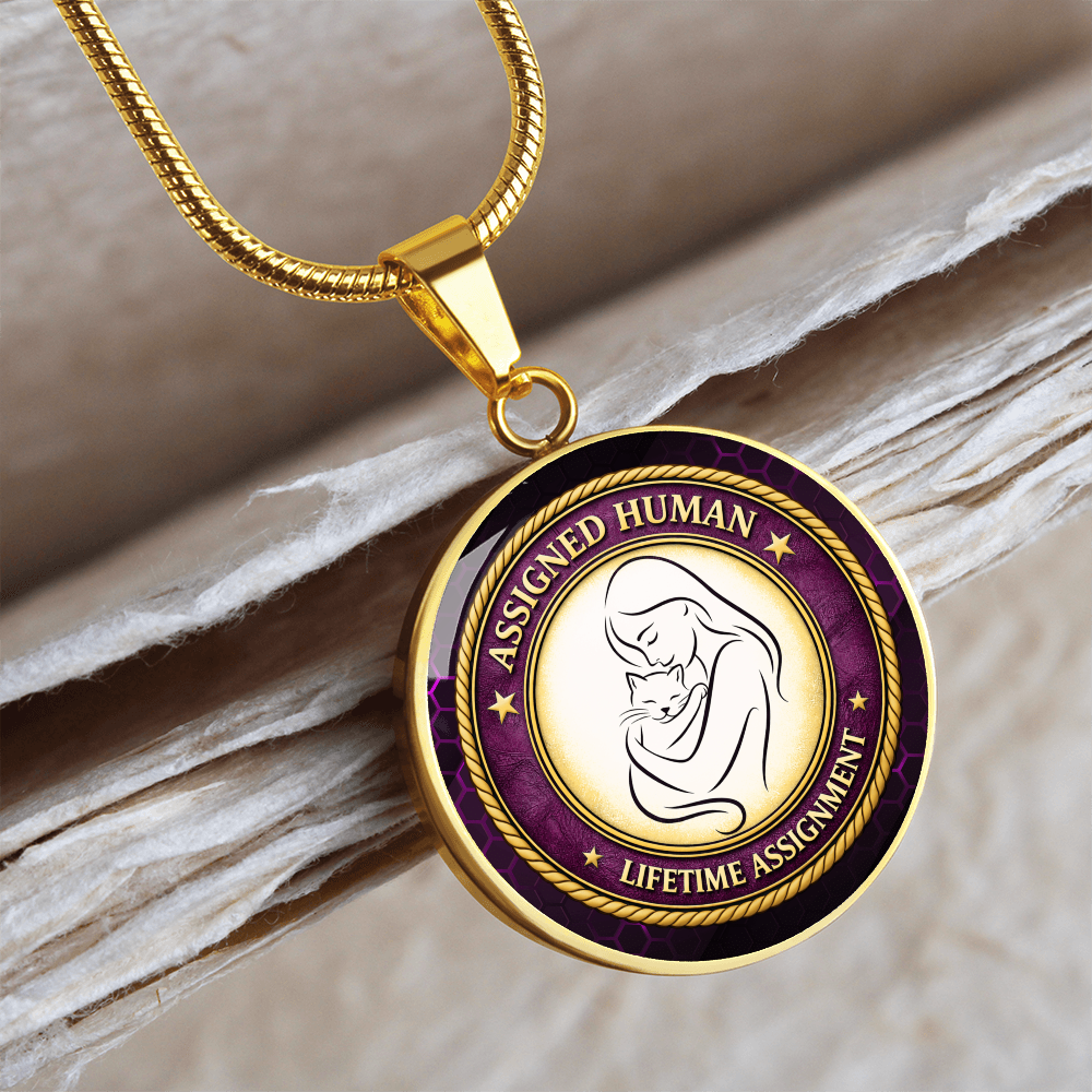 Assigned Human – Lifetime Assignment Necklace for Cat Lovers
