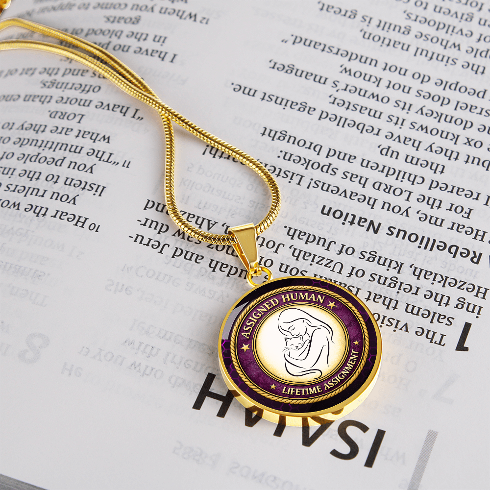 Assigned Human – Lifetime Assignment Necklace for Cat Lovers