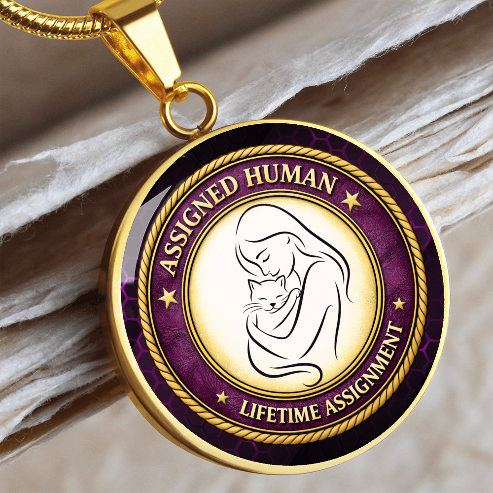 Assigned Human – Lifetime Assignment Necklace for Cat Lovers