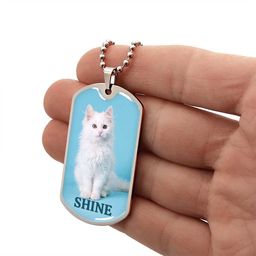 Collier Shine Kitty - Acier chirurgical premium