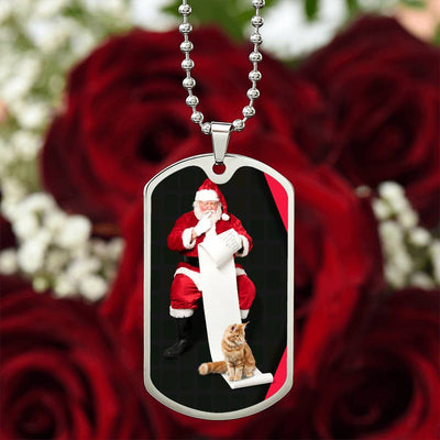 Collar de Gato de Santa - Acero Quirúrgico Premium y Acabado en Oro