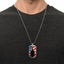 Collar de Perro Dog Tag Silueta Americana Abstracta