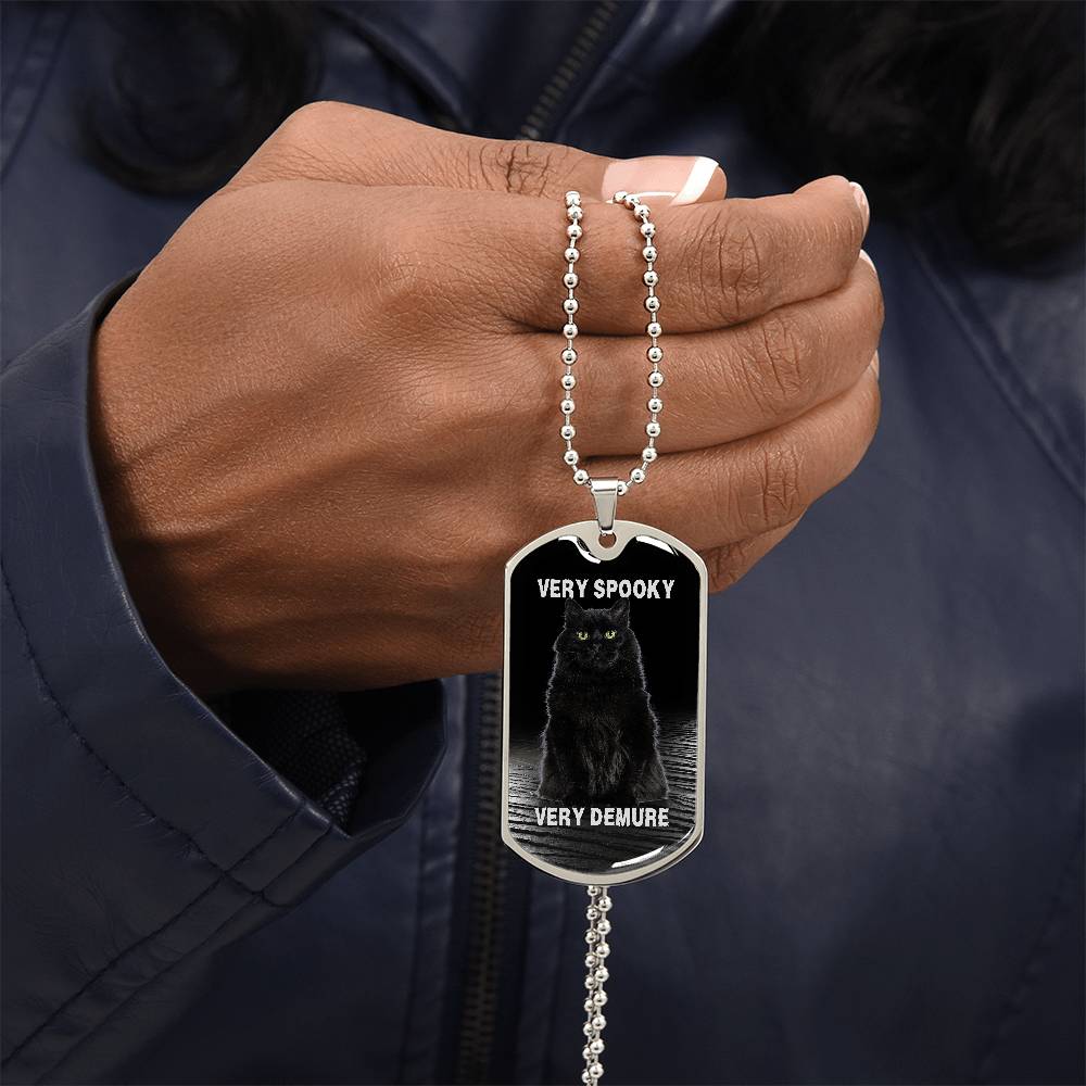 Collar de Gato Negro Demure Espeluznante