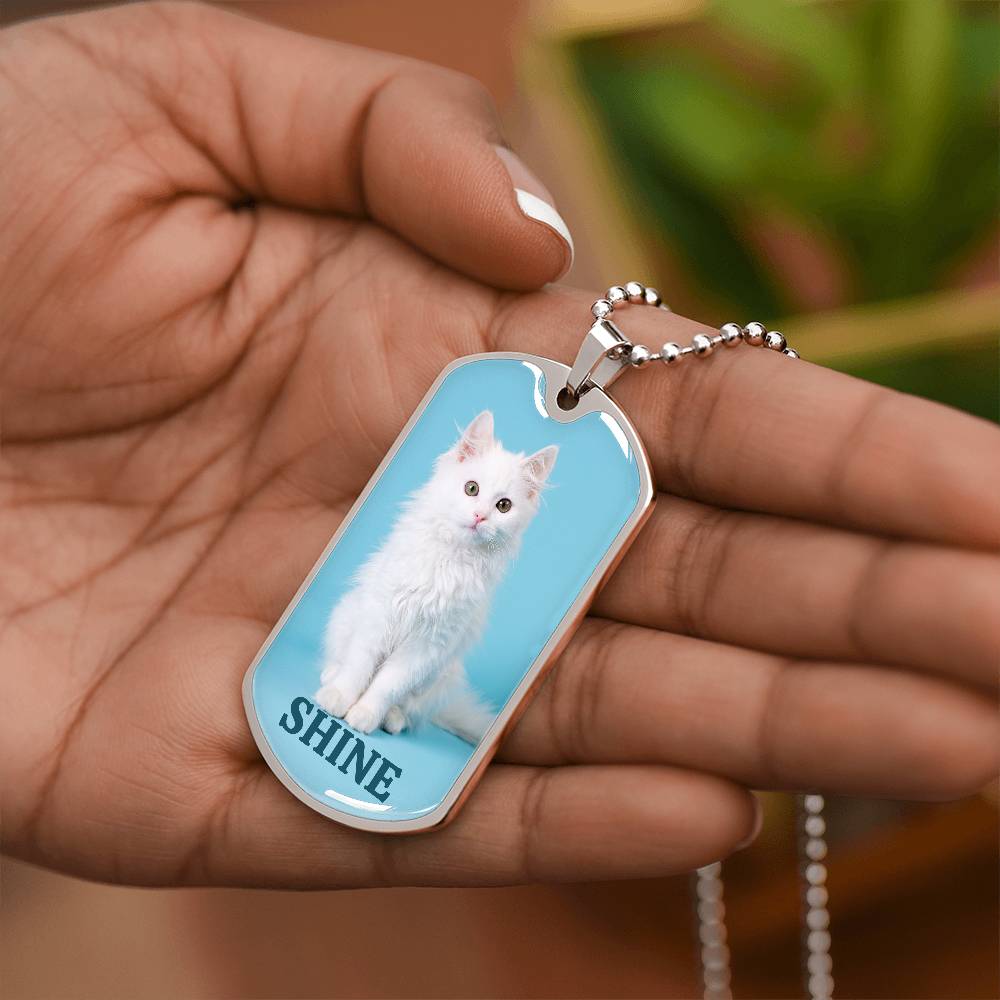 Collier Shine Kitty - Acier chirurgical premium