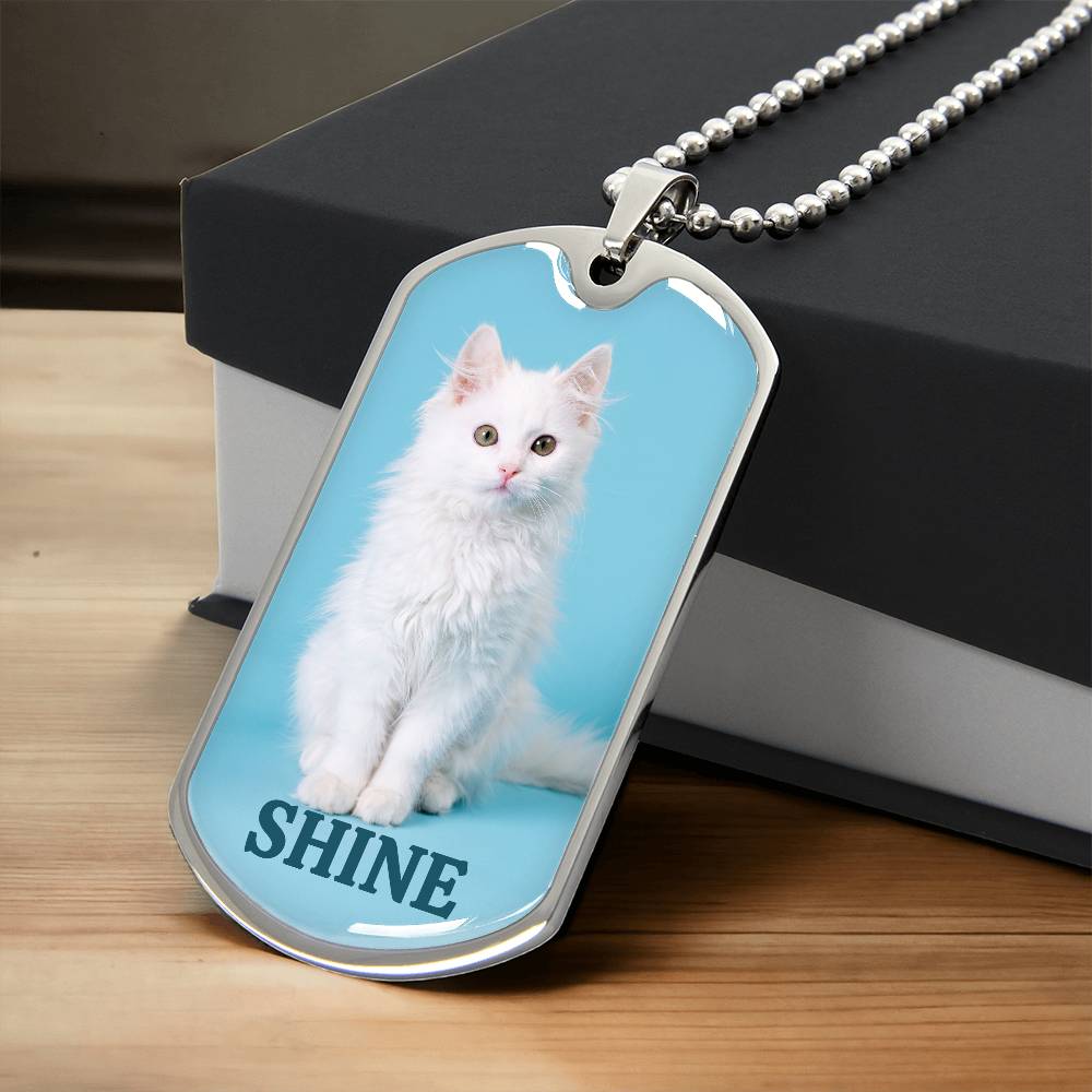 Collier Shine Kitty - Acier chirurgical premium