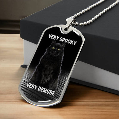 Collar de Gato Negro Demure Espeluznante