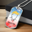 Trust Me Political Parody Dog Tag Necklace - Silver or Gold Finish