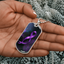 Collier en dog tag de sensibilisation à l'épilepsie – Souvenir en ruban violet
