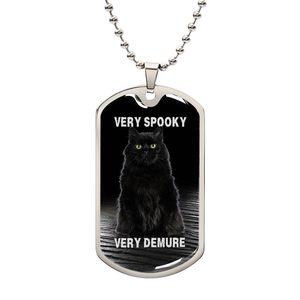 Collar de Gato Negro Demure Espeluznante