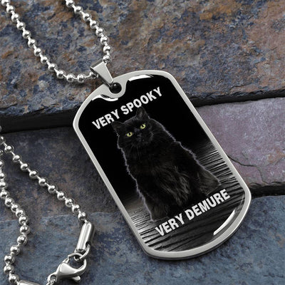 Collar de Gato Negro Demure Espeluznante