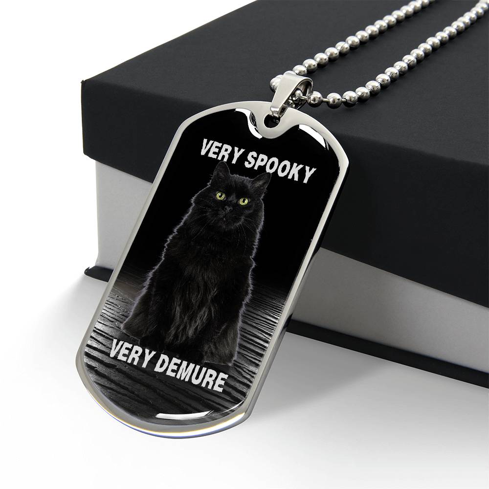Collar de Gato Negro Demure Espeluznante