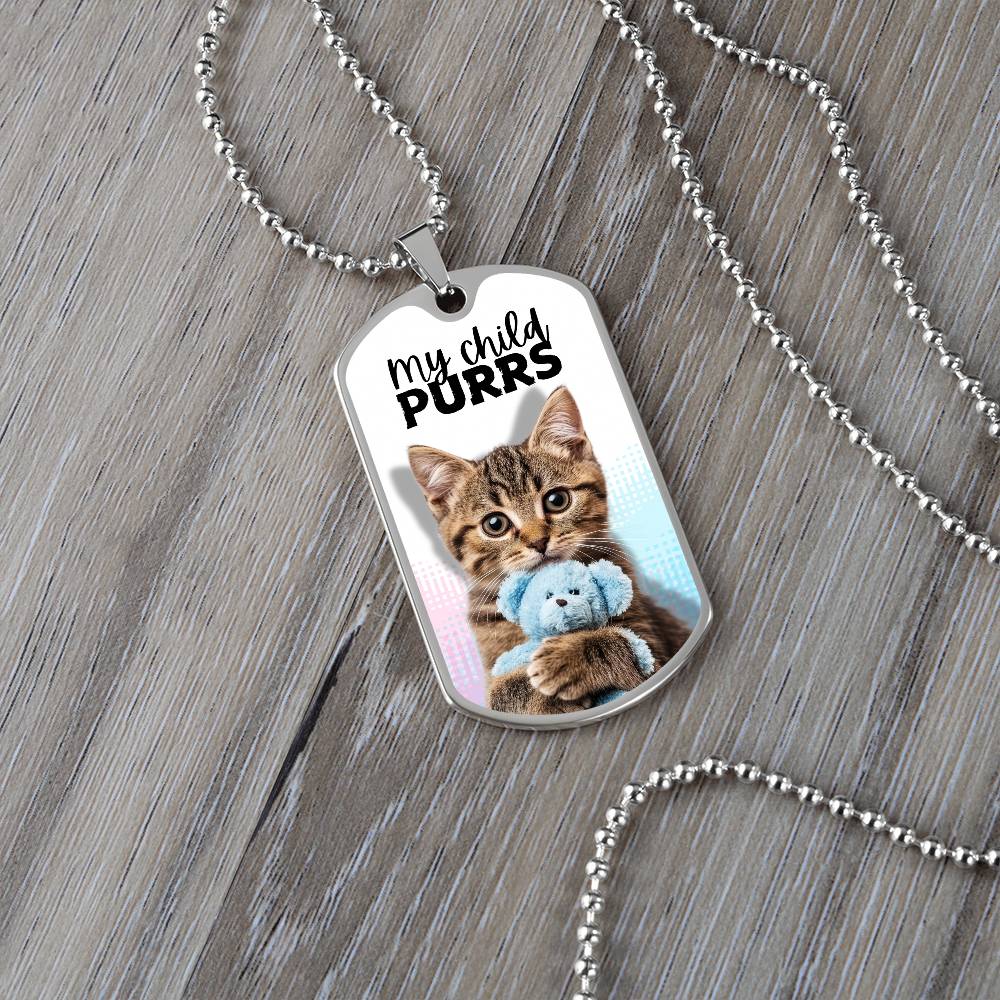 Collier Mon Enfant Ronronne - Bijoux Élégants de Souvenir