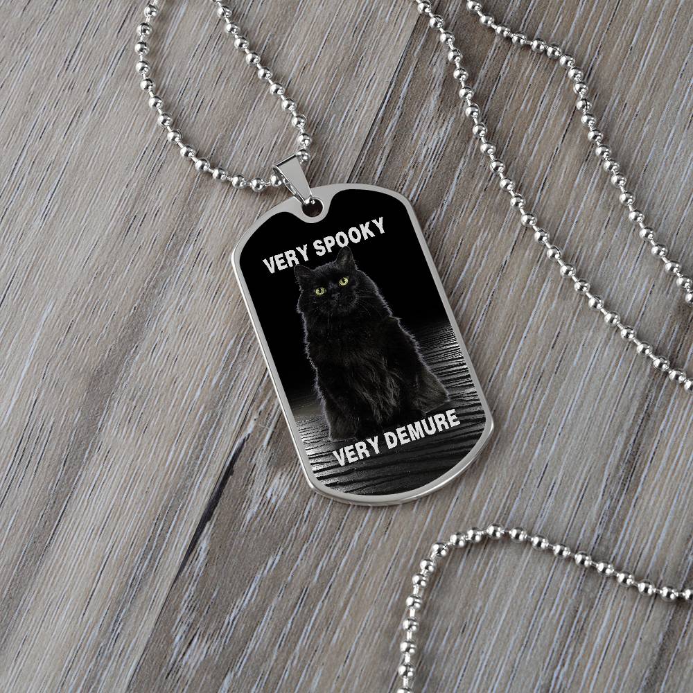 Collar de Gato Negro Demure Espeluznante