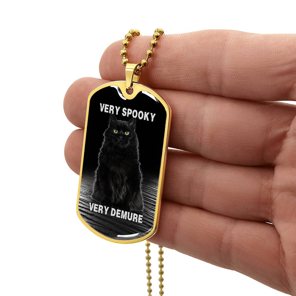 Collar de Gato Negro Demure Espeluznante