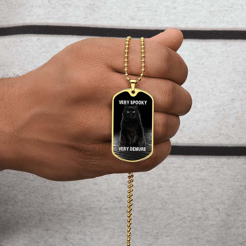 Collar de Gato Negro Demure Espeluznante