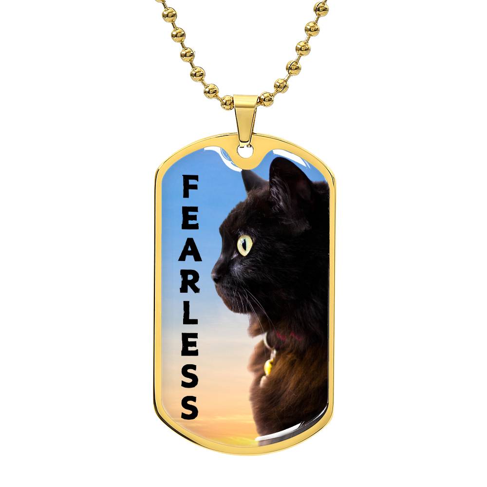 Collar Fearless - Acero Quirúrgico Premium y Acabado en Oro