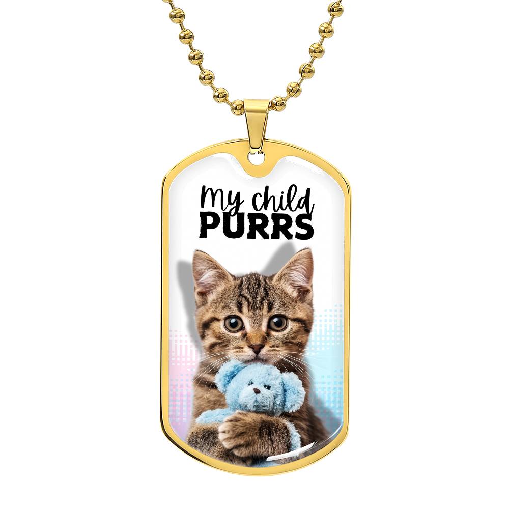 Collier Mon Enfant Ronronne - Bijoux Élégants de Souvenir