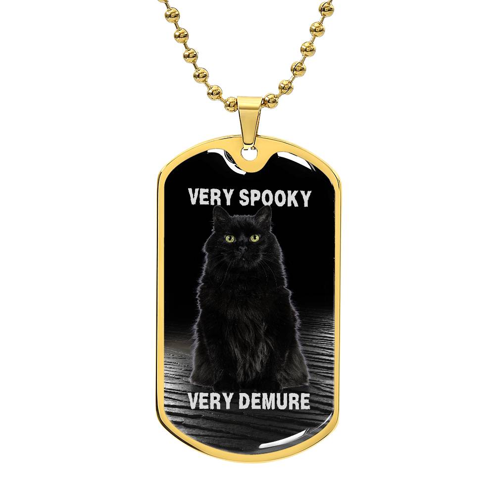 Collar de Gato Negro Demure Espeluznante