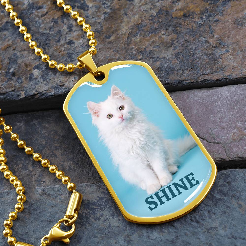 Collier Shine Kitty - Acier chirurgical premium