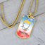 Trust Me Political Parody Dog Tag Necklace - Silver or Gold Finish