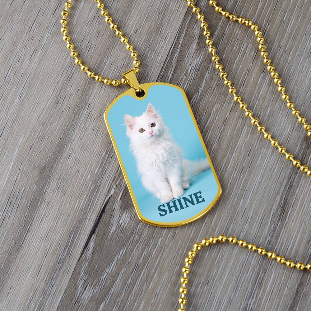 Collier Shine Kitty - Acier chirurgical premium