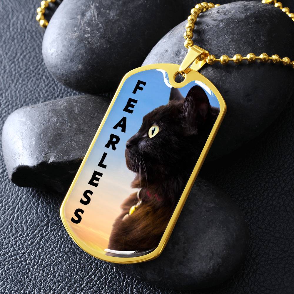 Collar Fearless - Acero Quirúrgico Premium y Acabado en Oro