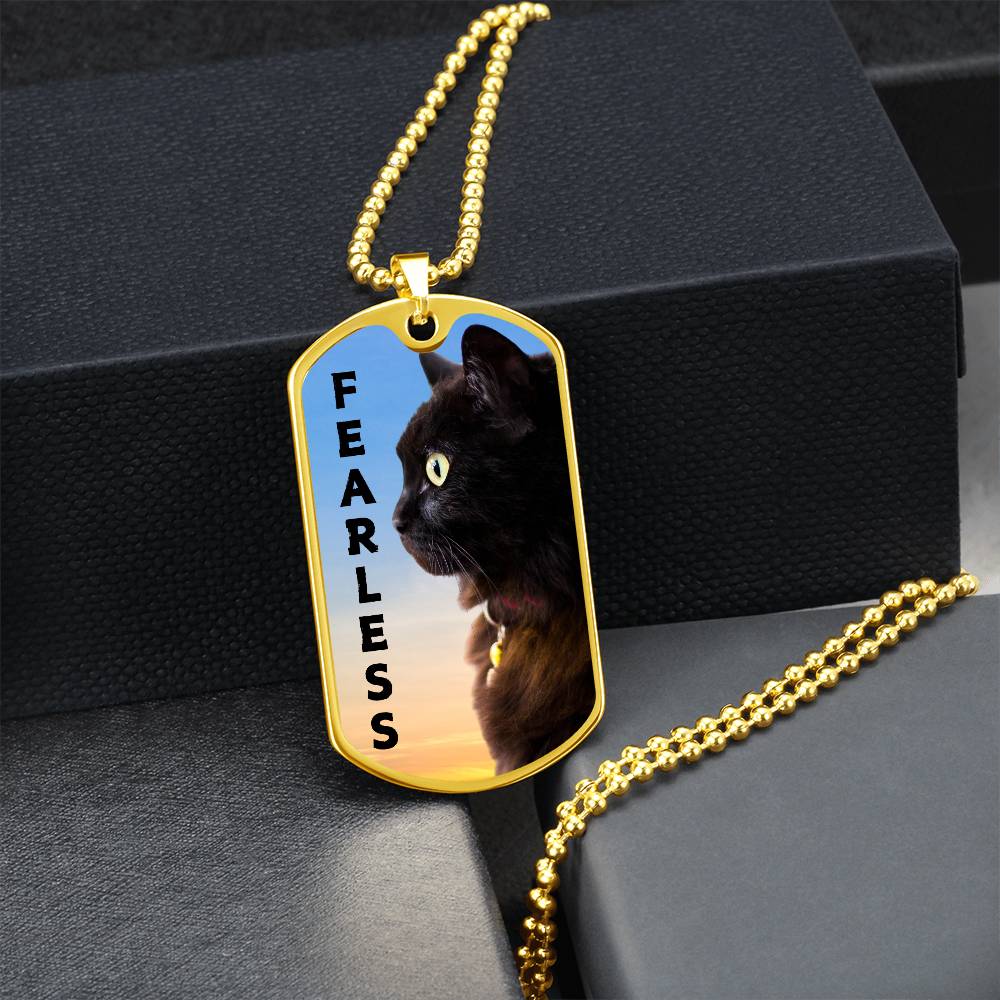 Collar Fearless - Acero Quirúrgico Premium y Acabado en Oro