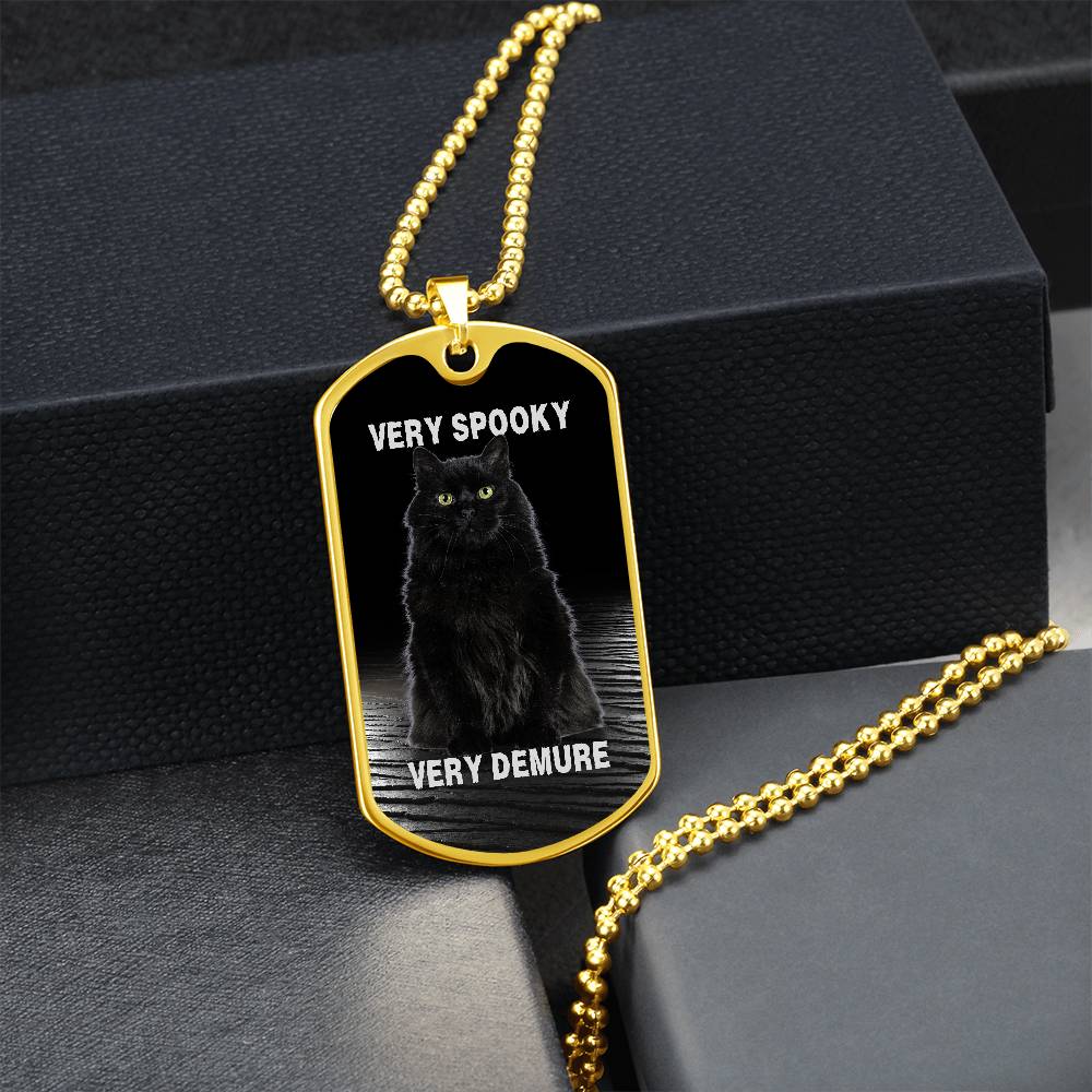 Collar de Gato Negro Demure Espeluznante