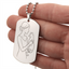 Cat Lady Couture Engraved Dog Tag Necklace