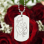 Cat Lady Couture Engraved Dog Tag Necklace