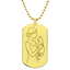 Cat Lady Couture Engraved Dog Tag Necklace