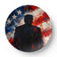 Abstract Americana Silhouette 10” Dinner Plate