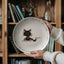Christmas Cat Tangled in Lights Plate – 10" Holiday Dinnerware