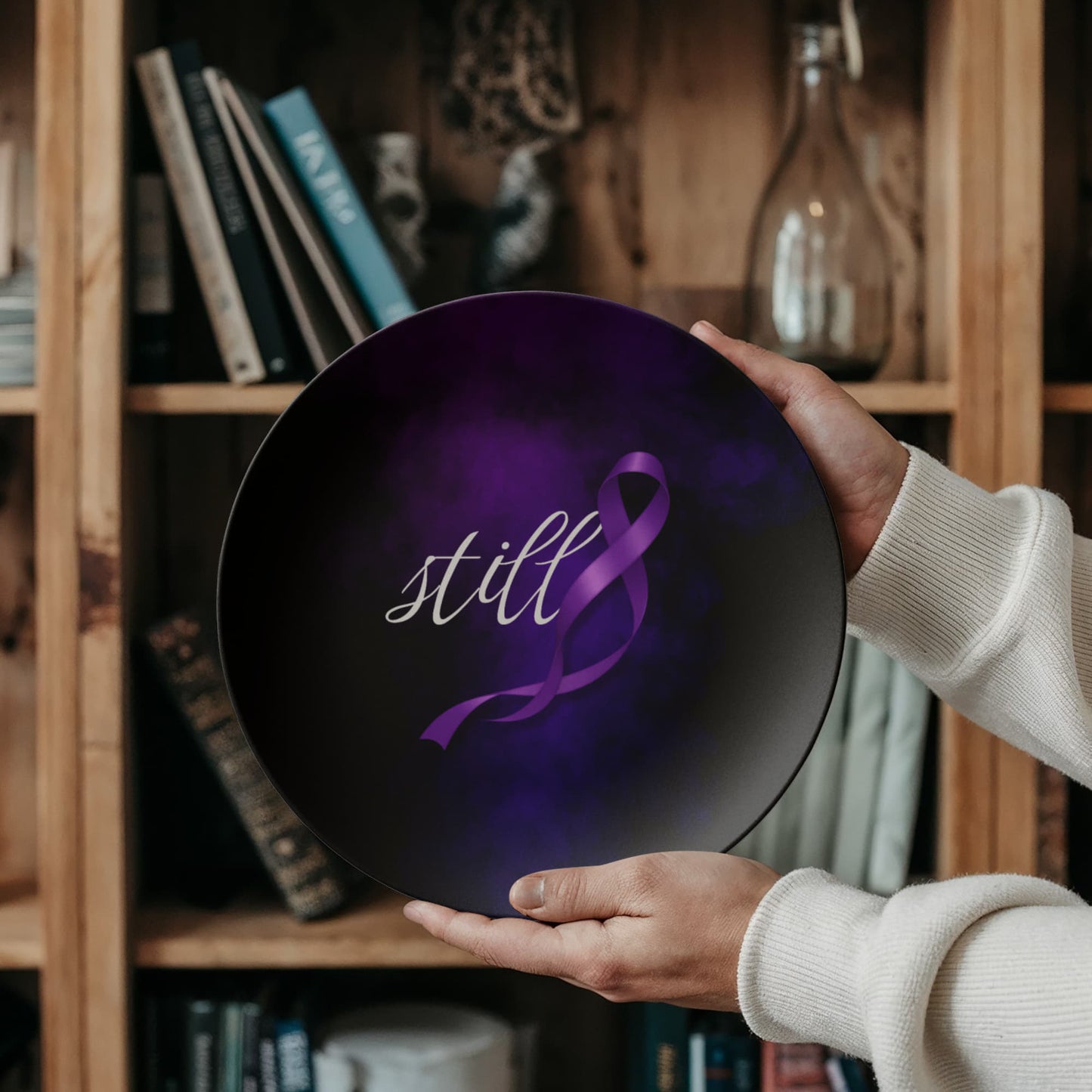 Still Decorative Plate | Epilepsy Awareness Design