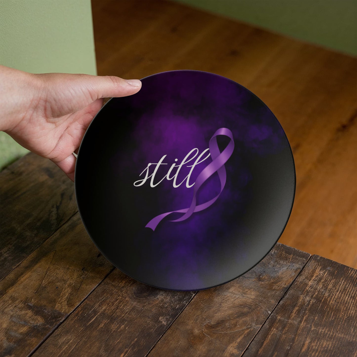Still Decorative Plate | Epilepsy Awareness Design