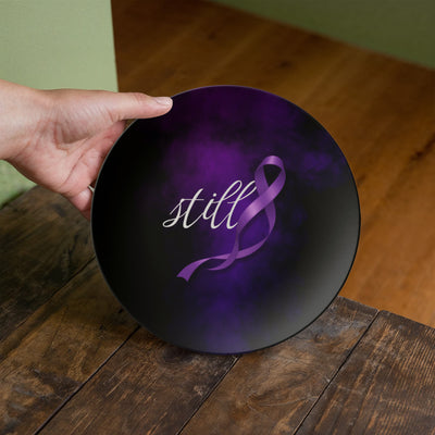 Plato Decorativo Still | Diseño de Concienciación sobre la Epilepsia
