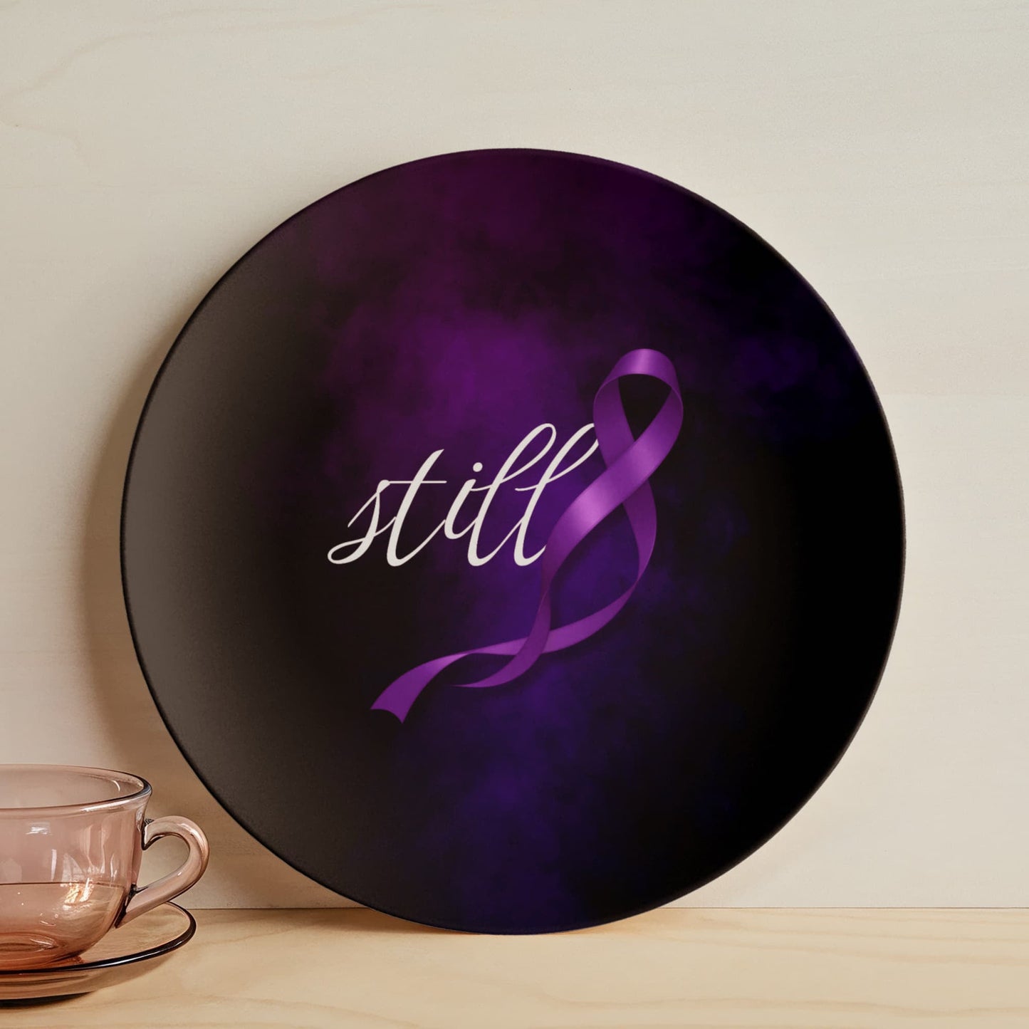 Still Decorative Plate | Epilepsy Awareness Design
