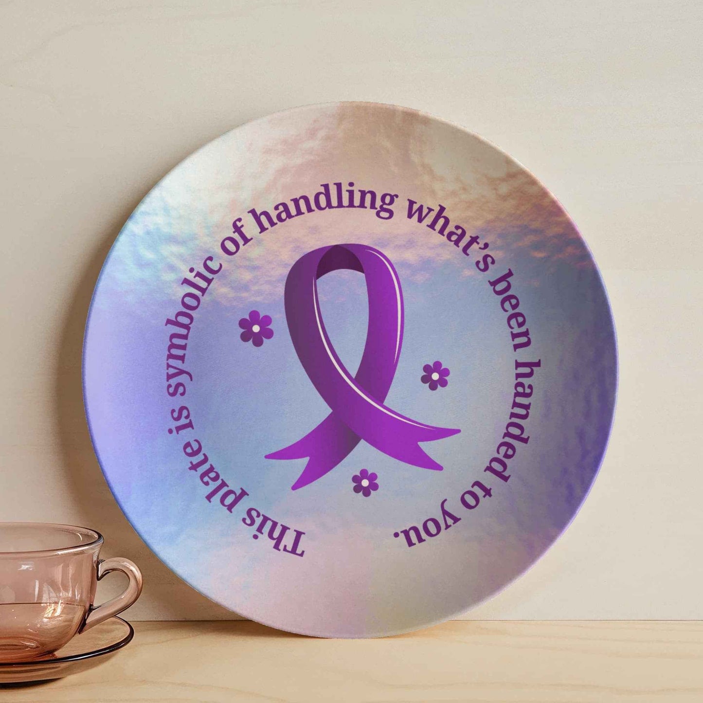 Symbolic Epilepsy Awareness Plate