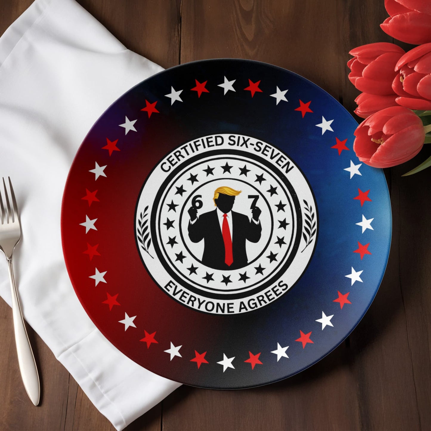 Six Seven Dinner Plate – Parody Servingware