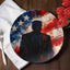 Abstract Americana Silhouette 10” Dinner Plate